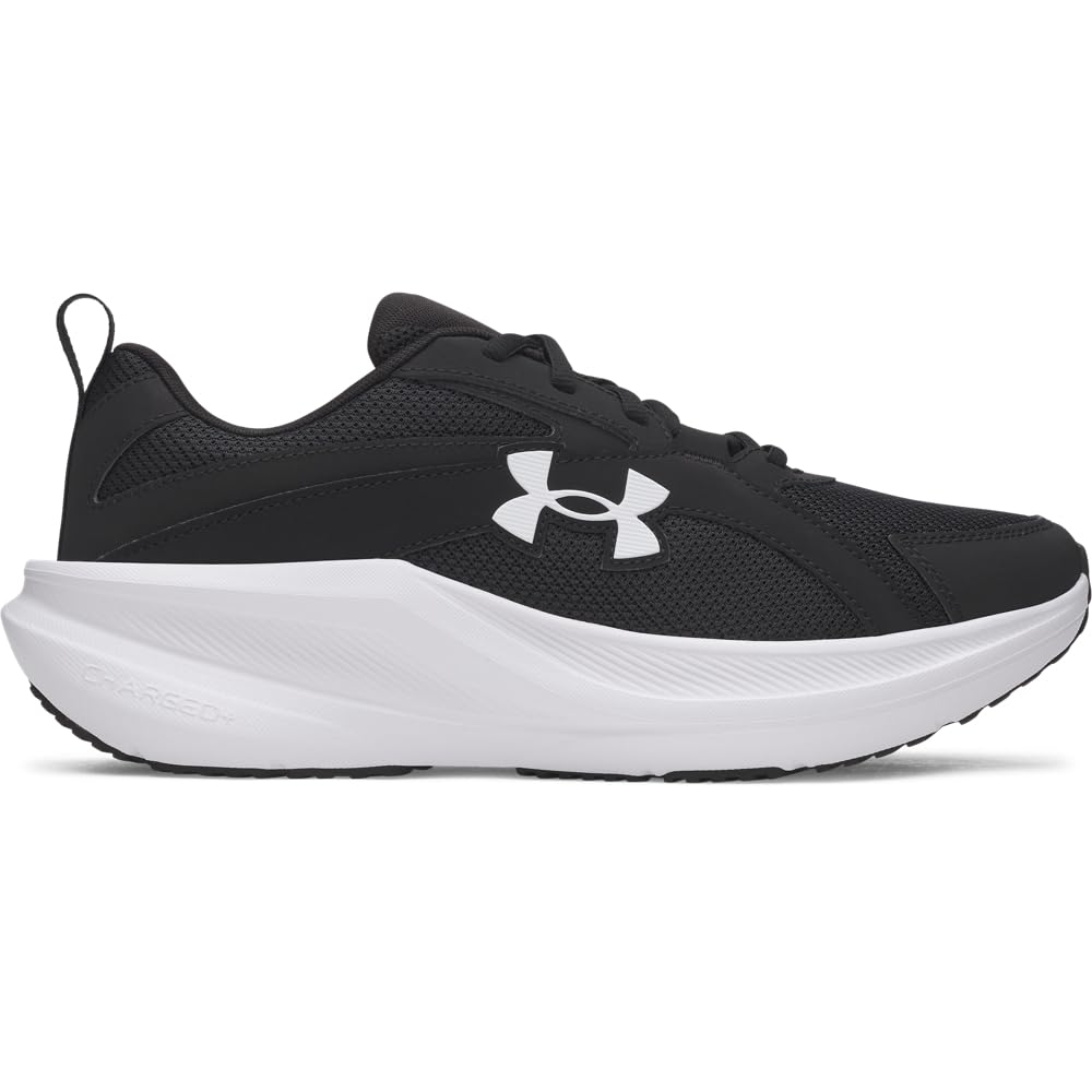 Under Armour Men's Charged Assert 11, (001) Black/Black/White, 8, US