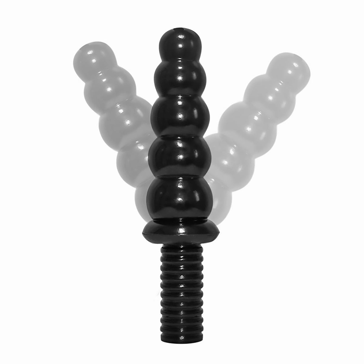Anal Bead Dildo Butt Plug - 10.6 Inch Anal Dildo with 5 Gradual Large Beads, Thick Huge Anal Plug with Handle, Soft Flexible Double Ended Dildo Sex Toy for Men Women