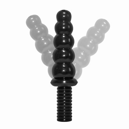 Anal Bead Dildo Butt Plug - 10.6 Inch Anal Dildo with 5 Gradual Large Beads, Thick Huge Anal Plug with Handle, Soft Flexible Double Ended Dildo Sex Toy for Men Women