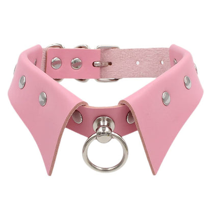 Sissy Collar Choker Necklace Pink Punk Nightclub Jewelry Accessories for Women