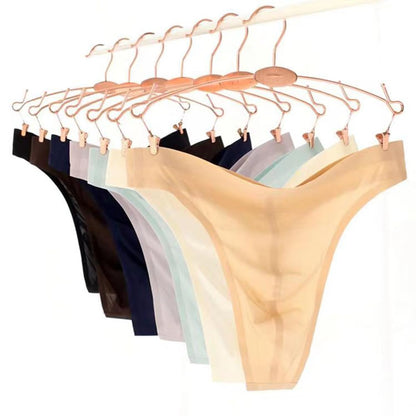 Seamless Free Breathing Male Smooth Ice Silk G-Strings & Thongs Underwear Men Brief (M, Black &navy blue& skin color（3 pieces）)