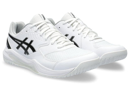ASICS Men's Gel-Dedicate 8 Tennis Shoes, 7.5, White/Black