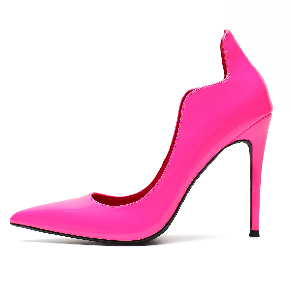 Unisex Men's Women's Pointed Toe High Heels 4.9" Stiletto Pumps Dress Party Shoes（Dam-G-5 Pink 15）