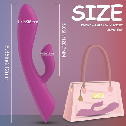 PINTLE G-Punkt klitorale Kaninchen Vibratoren Masturbationsgerät Leise Dildo Vibratoren mit 9 Vibrationsmodi Heizung Sex Spielzeug für die Frauen Silikon G-Punkt Analvibrator Sexspielzeug für Frauen