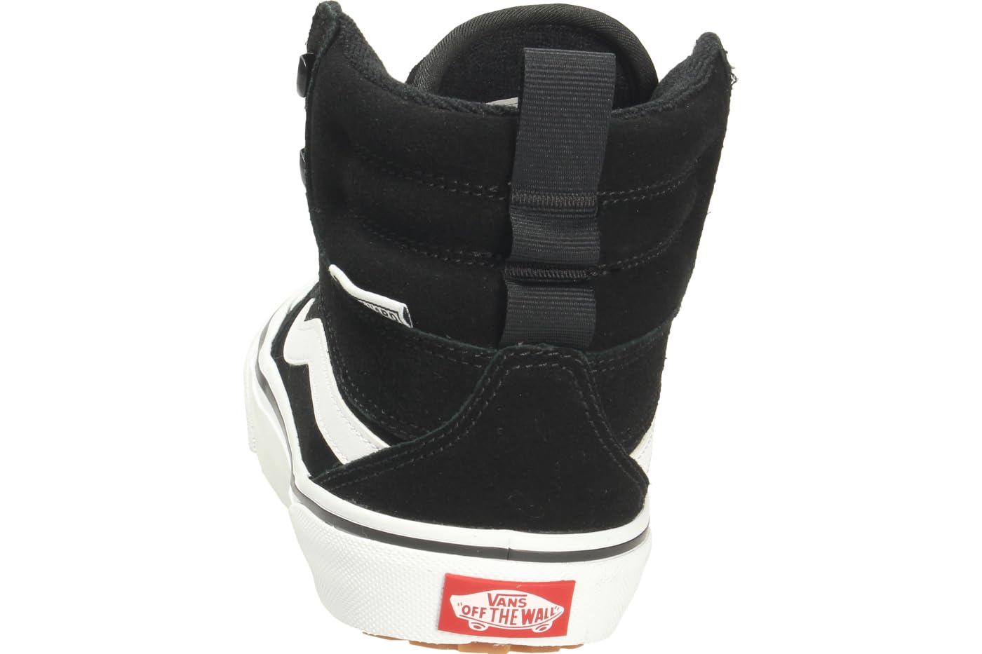 Vans Women's Ashwood Hi Vansguard Shoe | Water-Resistant High Top Sneakers for Everyday Wear, Suede Black/White, 7.5