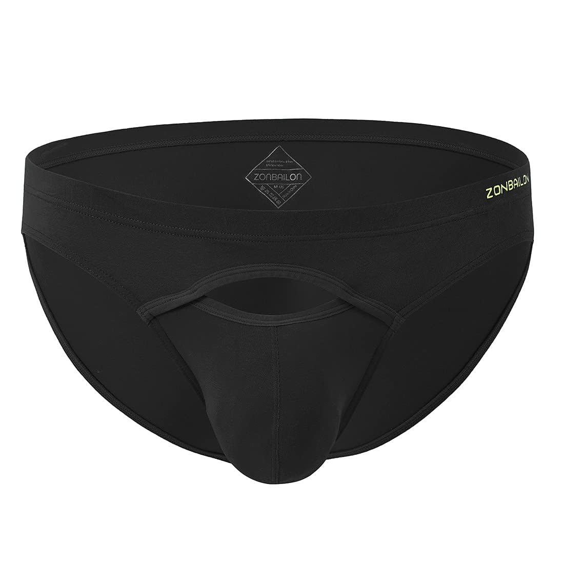 Mens Underwear with Pouch Briefs Sexy Cool Viscose Made from Bamboo Panties Black M