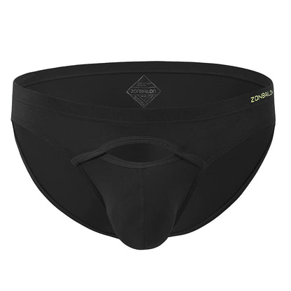 Mens Underwear with Pouch Briefs Sexy Cool Viscose Made from Bamboo Panties Black M