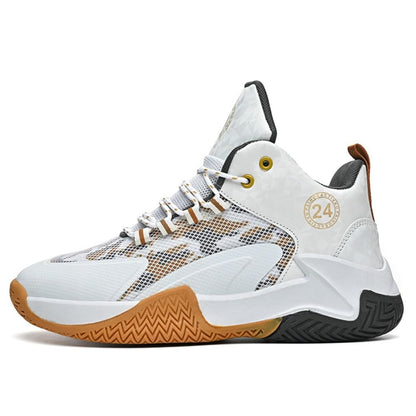 HaoEyddw 2026 Fashion Sneakers Men's Shoes Sports Trend Basketball Shoes Casual Outdoor Running Shoes (9.5,Gold)