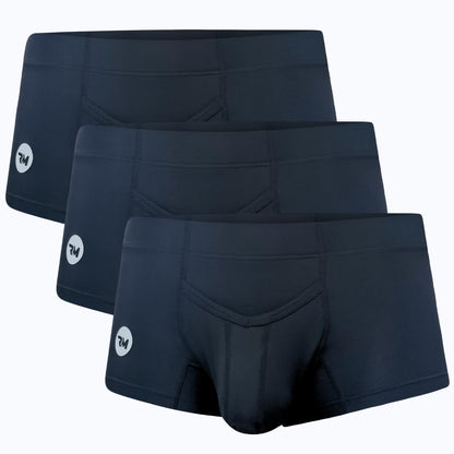 Real Men 3in Nylon Boxer Briefs V-Fly D Pouch Xl 3pk Blk Big Pouch Underwear For Men Bulge Mens Underwear With Horizontal Fly Mens Xl Boxer Briefs