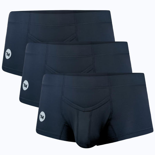 Real Men 3in Nylon Boxer Briefs V-Fly D Pouch Xl 3pk Blk Big Pouch Underwear For Men Bulge Mens Underwear With Horizontal Fly Mens Xl Boxer Briefs