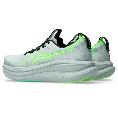 ASICS Men's Gel-Nimbus 28 Running Shoes, 7.5, Cold Moss/Illuminate Green