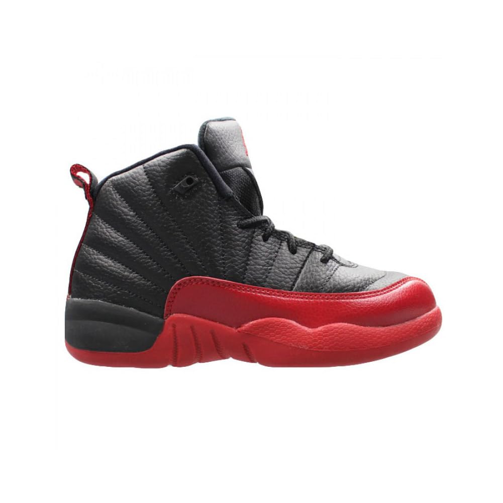 JORDAN 12 Retro Little Kids Style, Black/Varsity Red, 2