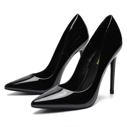 Unisex Men's Women's Pointed Toe High Heels Stiletto Pumps Dress Party Shoes（Dam-G-1 Black 9）