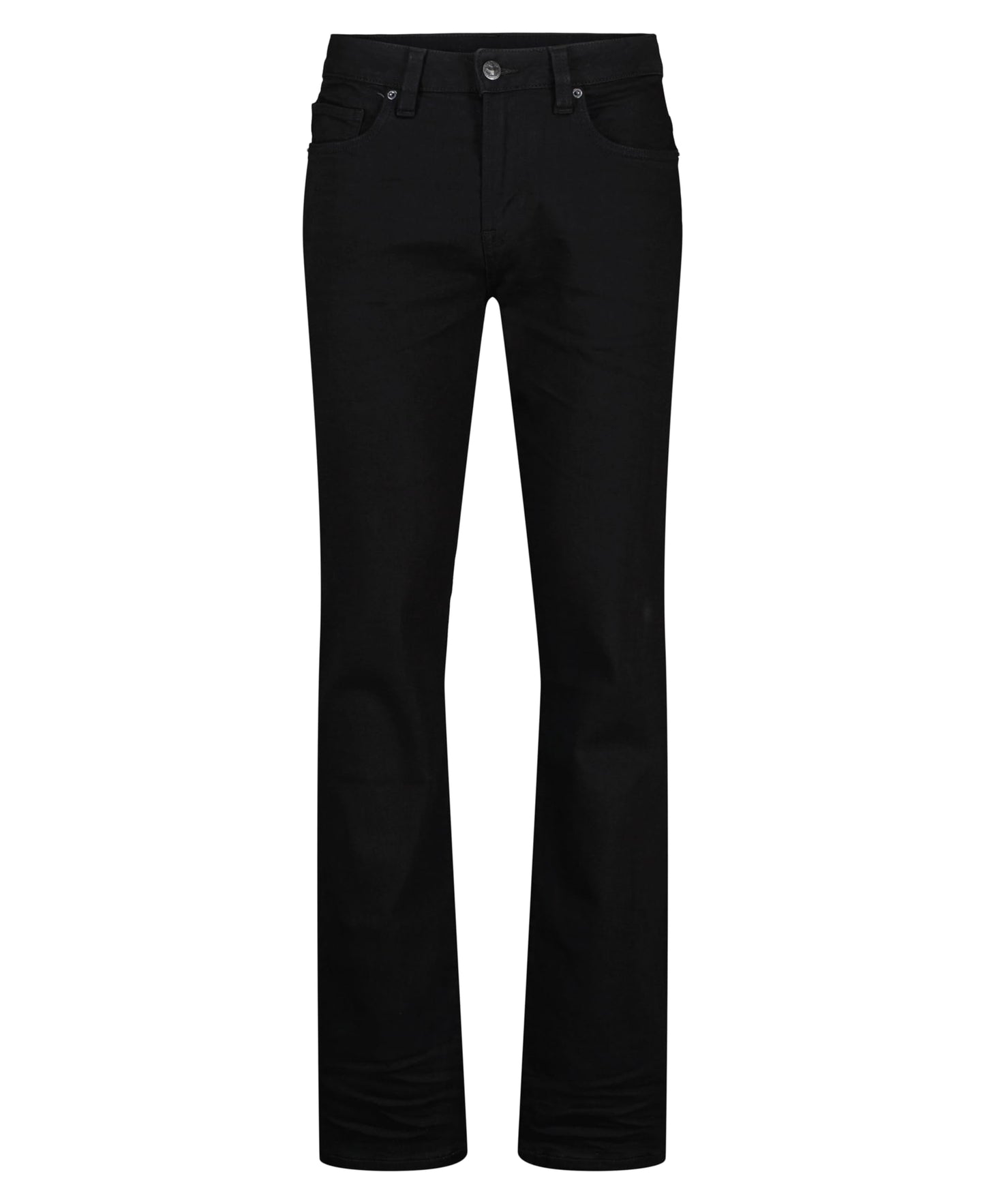 Buffalo David Bitton Men's Straight Six Jeans, Crinkled and Dark Black, 32x30