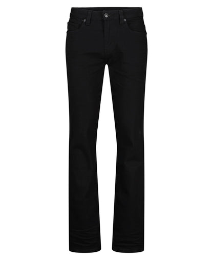 Buffalo David Bitton Men's Straight Six Jeans, Crinkled and Dark Black, 32x30