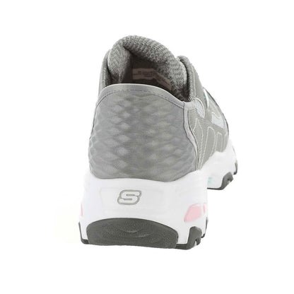 Skechers Women's Hands Free Slip-INS D'Lites Sneaker, Grey Light Pink=GYLP, 8.5 Wide