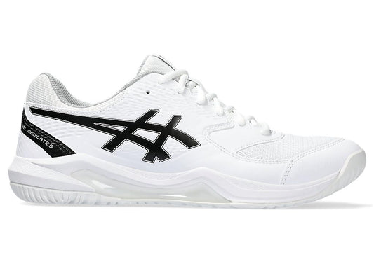 ASICS Men's Gel-Dedicate 8 Tennis Shoes, 7.5, White/Black