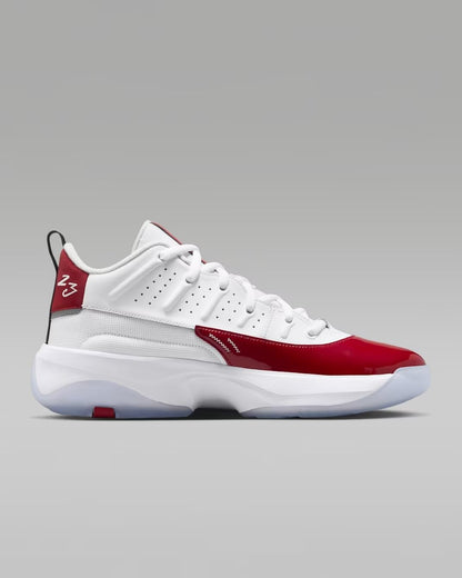 Jordan Max Aura 7 Men's Shoes (HQ2091-106, White/White-Gym Red-Black) (White/White Gym Red/Black, US Footwear Size System, Adult, Men, Numeric, Medium, 9.5)