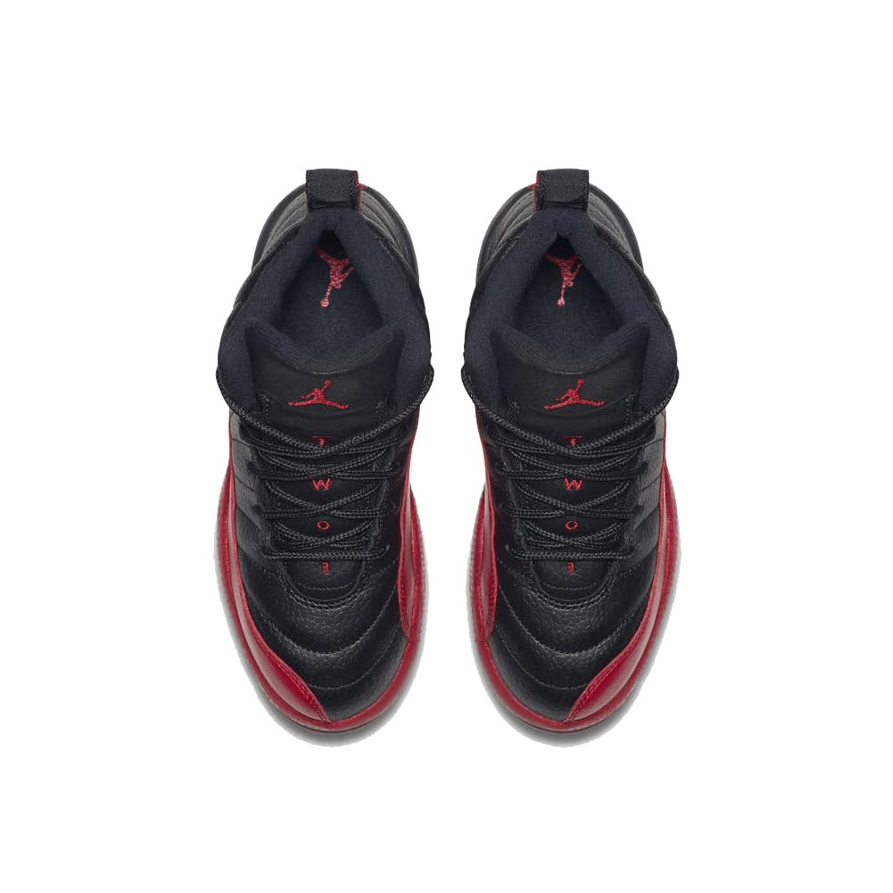 JORDAN 12 Retro Little Kids Style, Black/Varsity Red, 2