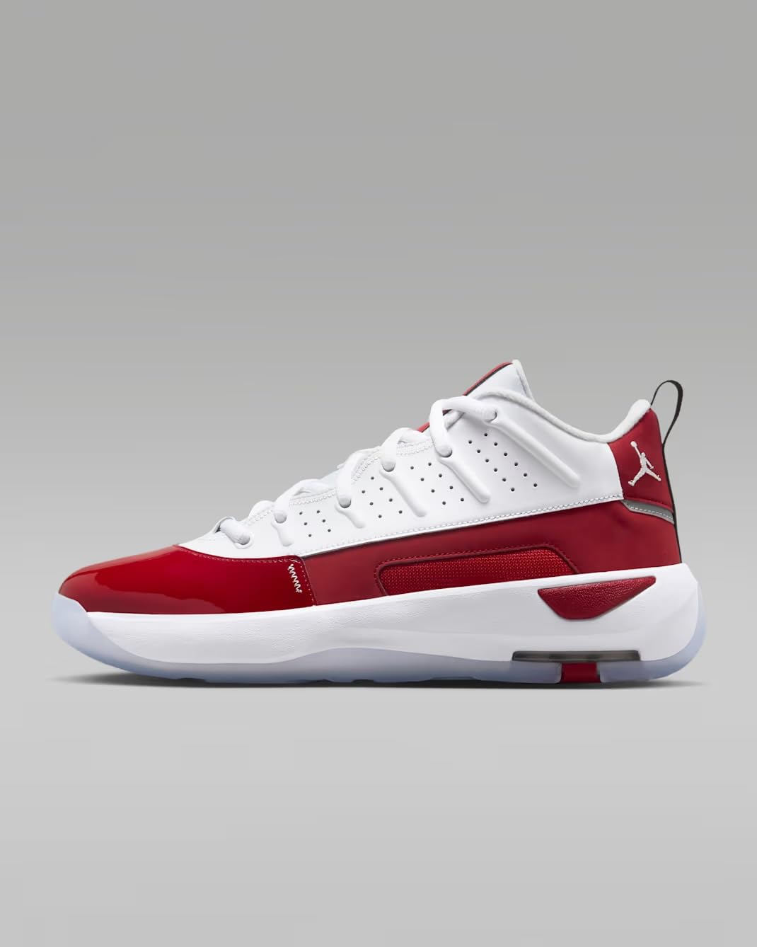 Jordan Max Aura 7 Men's Shoes (HQ2091-106, White/White-Gym Red-Black) (White/White Gym Red/Black, US Footwear Size System, Adult, Men, Numeric, Medium, 9.5)