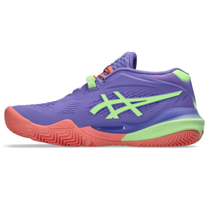 ASICS Women's Gel-Resolution X Padel Tennis Shoes, 5.5, Amethyst/Illuminate Green