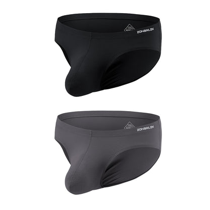 Mens Underwear Briefs with Large Pouch Bulge Breathable - Low Rise Sport Enhancing Briefs