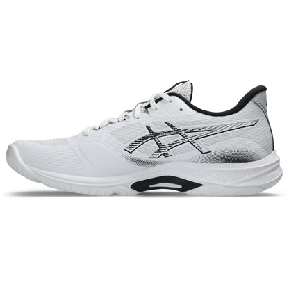ASICS Men's Netburner Ballistic FlyteFoam 4 Volleyball Shoes, 15, White/Black