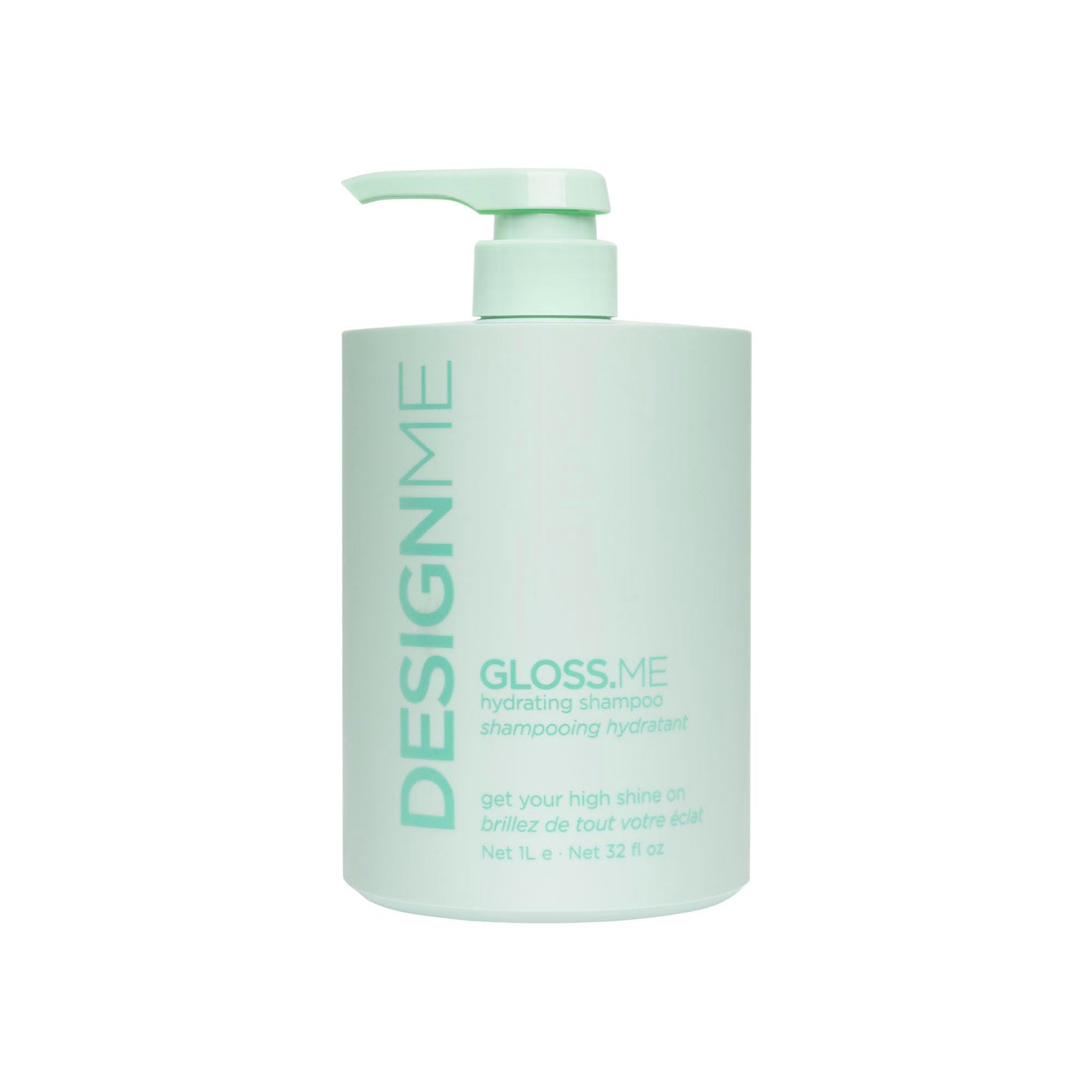 GLOSS.ME Hydrating Shampoo by DESIGNME | Hemp & Argan Oil Shampoo Adds Softness & Shine | Straight, Wavy, or Curly Hair | Color-Safe Moisturizing for Dry Hair (32 Fl Oz (Pack of 1))