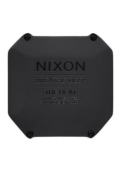 NIXON Heat A1320 - Digital Watch for Men and Women - 100M Water Resistant Exercise Workout and Running Watch - Mens Ultra Thin Lightweight Sport Watches - Custom 38 mm LCD Display, 20mm PU Band