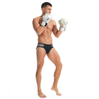 SKYSPER Men's Jock Strap Athletic Supporter For Men Sexy Jockstrap Male Underwear, Fc2-black, Small