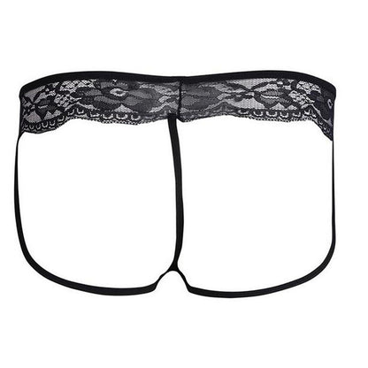 Men's String Sexy Underwear for Men Lace Panties Women Grenadine Bathing Slippers Men, black, S