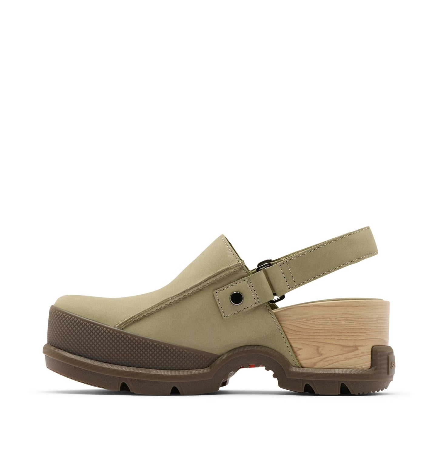 Sorel Women's Roam’N Clog RBR, Dusty Twill/Gum 15, 10.5 Regular
