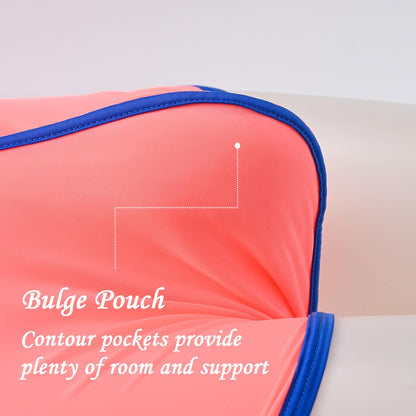 JINSHI Men’s Silk See Thru Boxer Briefs Sexy Mesh Lingeries High Split Bulge Pouch Boxers Shorts Mens Ultra Thin Underwear Orange XXL