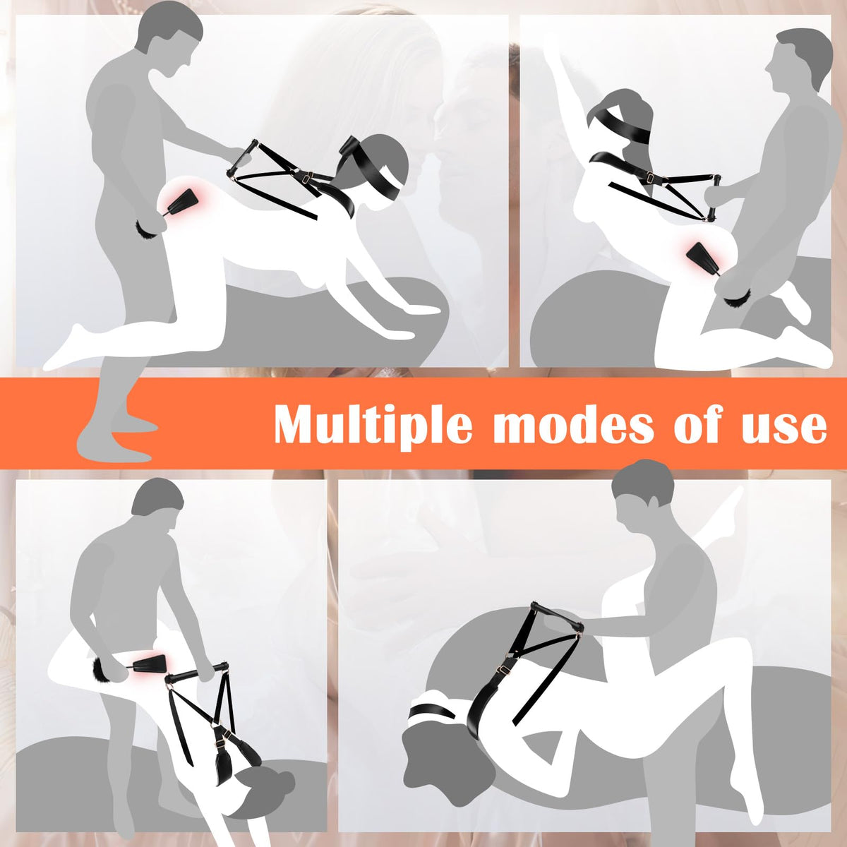 Sex Bondage BDSM Kit Couples Sex Toys, BDSM Restraints Set
