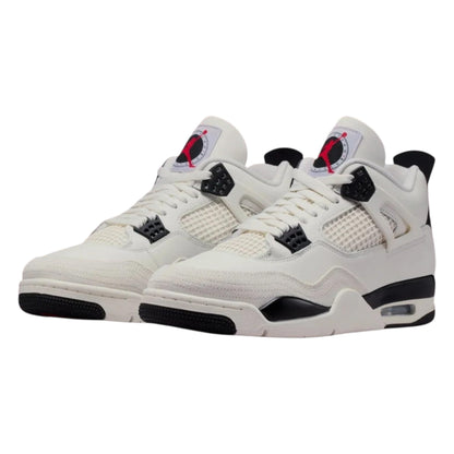 Air Jordan 4 Retro Flight Club Men's Shoes (Sail/University Red/Black) Size 7.5