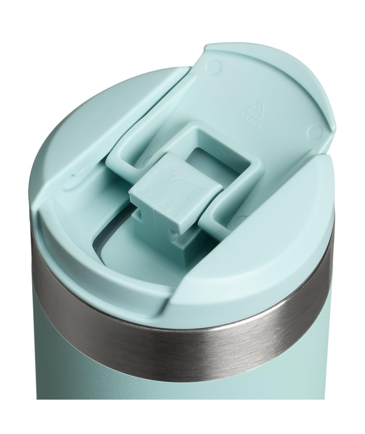 Stanley AeroLight Transit Bottle 20 oz | Locking Drink Through Lid | Leak Resistant Water Bottle or Coffee Travel Mug | Lightweight Insulated Stainless Steel | BPA-Free | Seafoam