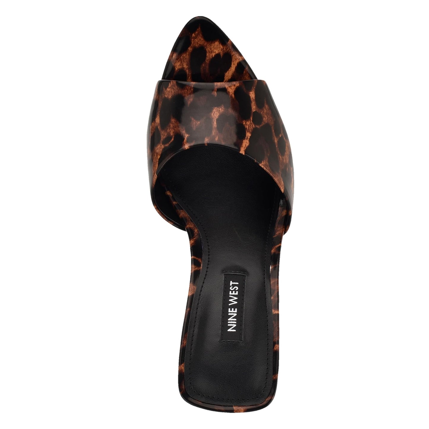 Nine West Women's Hather Heeled Sandal, Leopard Patent 200, 7