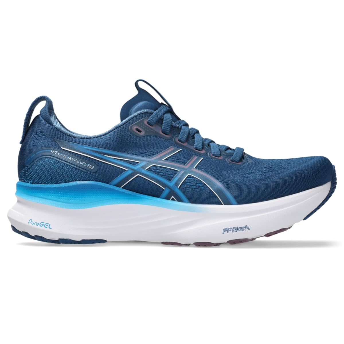 ASICS Women's Gel-Kayano 32 Running Shoes, 5.5, Twilight Blue/Velvet Purple
