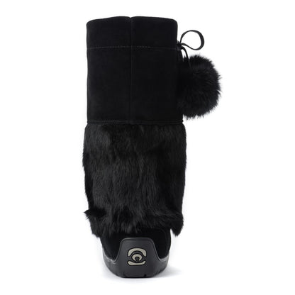 MANITOBAH WP Snowy Owl Suede Mukluk Womens Black L05