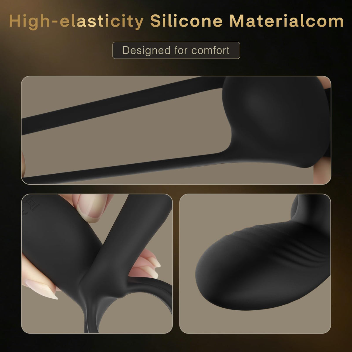 Vibrating Cock Ring with 360° Twisting G-Spot Stimulator – 2026 New Penis Sleeve Extender with 10 Vibration Modes, Penis Ring Couples Sex Toy for Clitoral & Testicle Stimulation, Adult Couple Vibrator