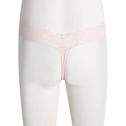 GNFVQLLE Lace Frilly Sissy Panties Femboy Mens Thong Sexy Underwear Male Lingerie Girly Clothes Feminine Outfit Pink