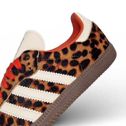 adidas Samba OG Womens Sneaker (Leopard Print Gum, 6.5)
