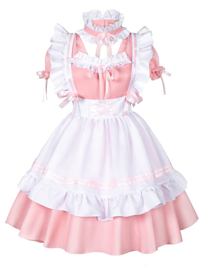 Anime French Maid - Sissy Outfit  Lolita Fancy Dress Cosplay Costume - Gloves Socks Set