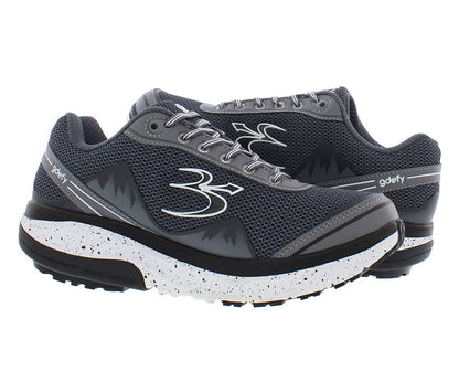 Gravity Defyer g-defy Mighty Walk Men’s Orthopedic Comfort Shoes Plantar Fasciitis | VersoShock All-Day Comfort | Wide Toe Box | Reduces Pain for All Activities Grey