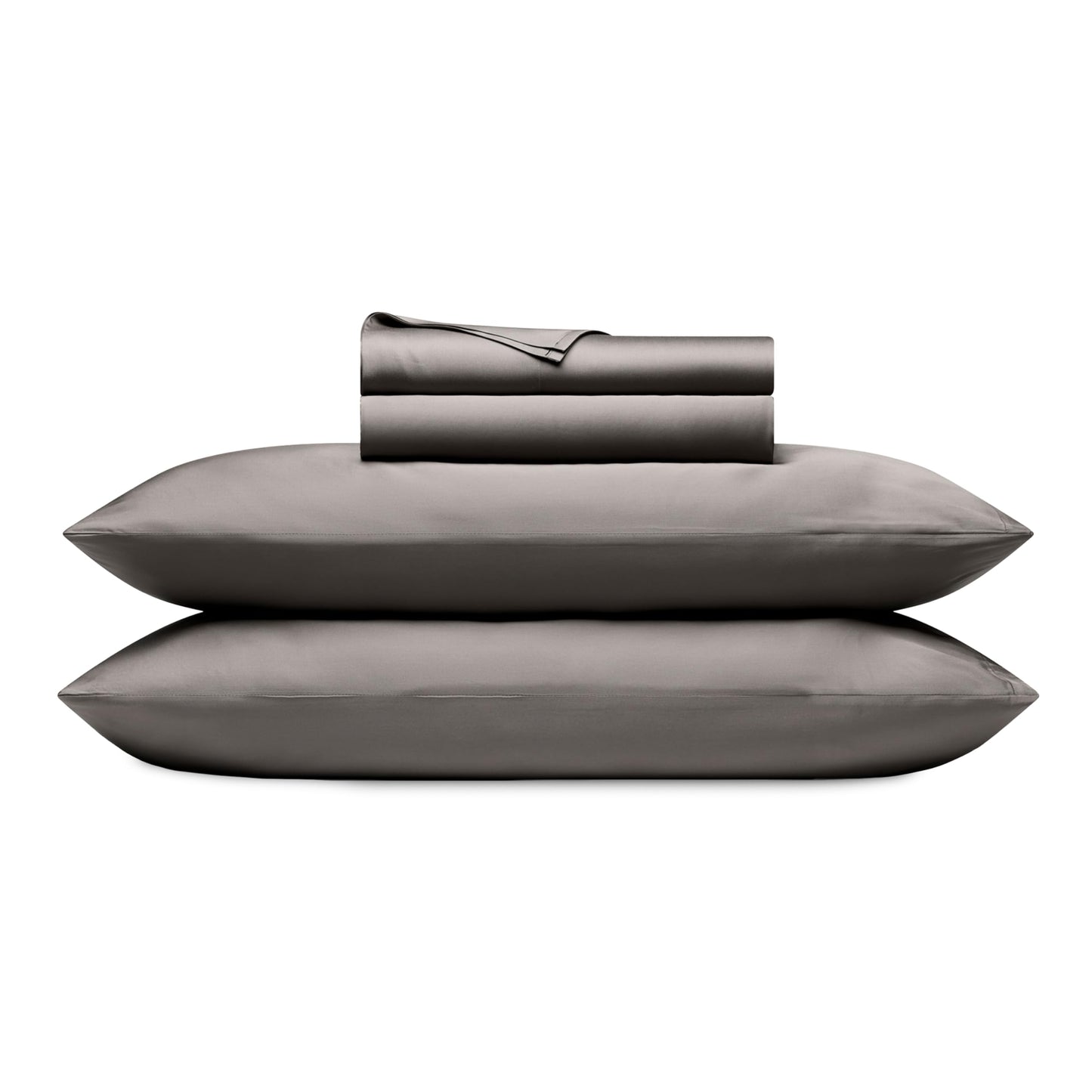 Cozy Earth Luxury Bed Sheet Set - 100% Viscose from Bamboo Fabric, Ultra-Soft & Breathable, Fits Regular & Deep Pocket Mattresses up to 20" - 4 Pieces King Sheet Set Charcoal Grey