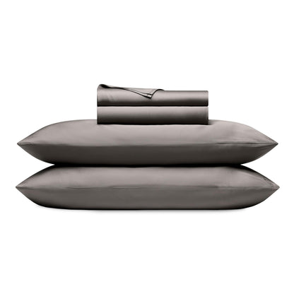 Cozy Earth Luxury Bed Sheet Set - 100% Viscose from Bamboo Fabric, Ultra-Soft & Breathable, Fits Regular & Deep Pocket Mattresses up to 20" - 4 Pieces King Sheet Set Charcoal Grey