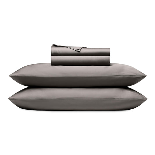 Cozy Earth Luxury Bed Sheet Set - 100% Viscose from Bamboo Fabric, Ultra-Soft & Breathable, Fits Regular & Deep Pocket Mattresses up to 20" - 4 Pieces King Sheet Set Charcoal Grey
