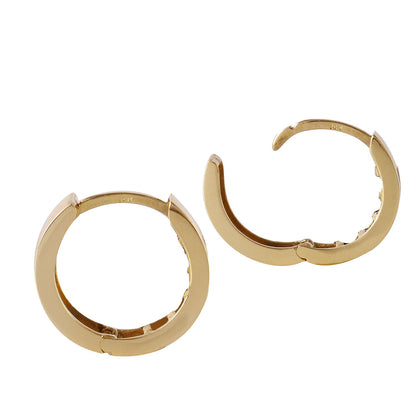 14k Solid Yellow Gold Huggie Hoop Wrap Cuffs Earrings with Stunning 0.95 CTW Princess Cut 10 pieces Natural Tanzanites - Perfect for Petite Ears Anniversary Birthday December Birthstone