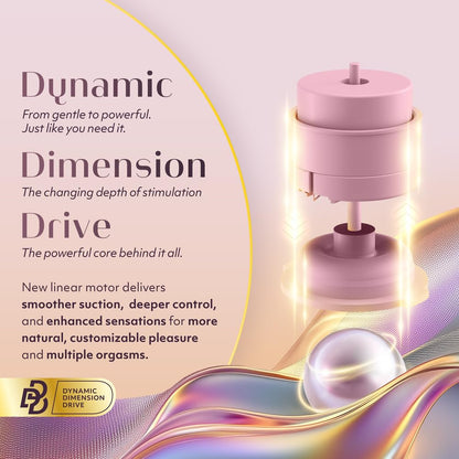Womanizer Next Duo Rabbit Vibrator for Women | 14 Vibration & Sucking Modes 10 Patterns | Dual Motor Dildo Adult Toy with Clit Sucker & G-Spot Vibrator | Quiet Clitoral Stimulator Sex Toys | Pink