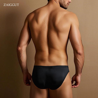 Mens Bulge Underwear 3 Pack - Support Pouch Bamboo Viscose Briefs Low Rise Breathable & Comfort Fit Black Size XL